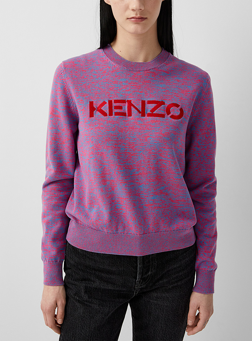 Kenzo Patterned Crimson Nuanced signature sweater for women