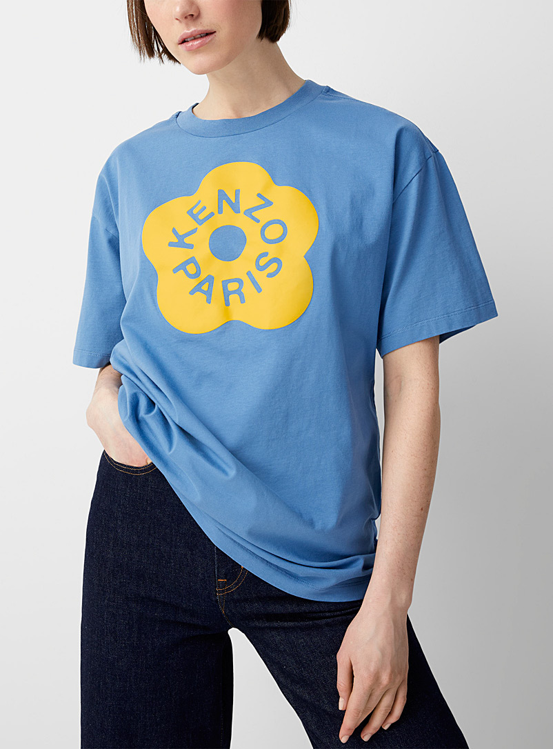 Kenzo Blue Boke flower blue T-shirt for women