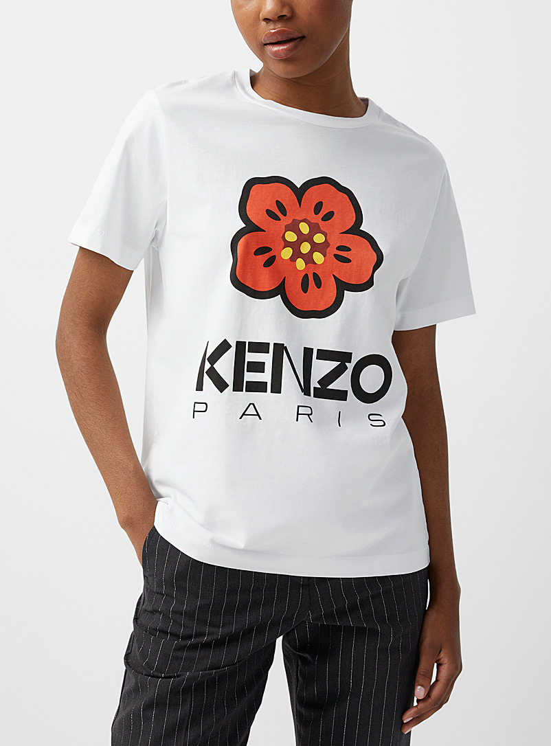 Kenzo White Boke flower T-shirt for women