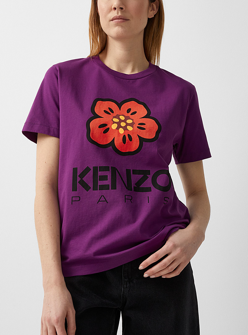Kenzo Mauve Boke flower T-shirt for women