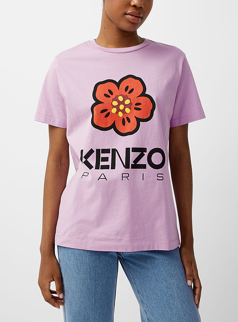 Kenzo: Le t-shirt Boke Flower Lilas pour femme
