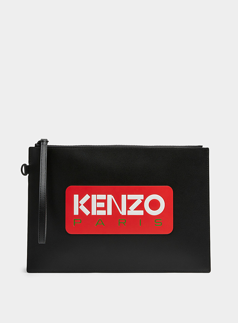 Kenzo Black Matte black clutch for women