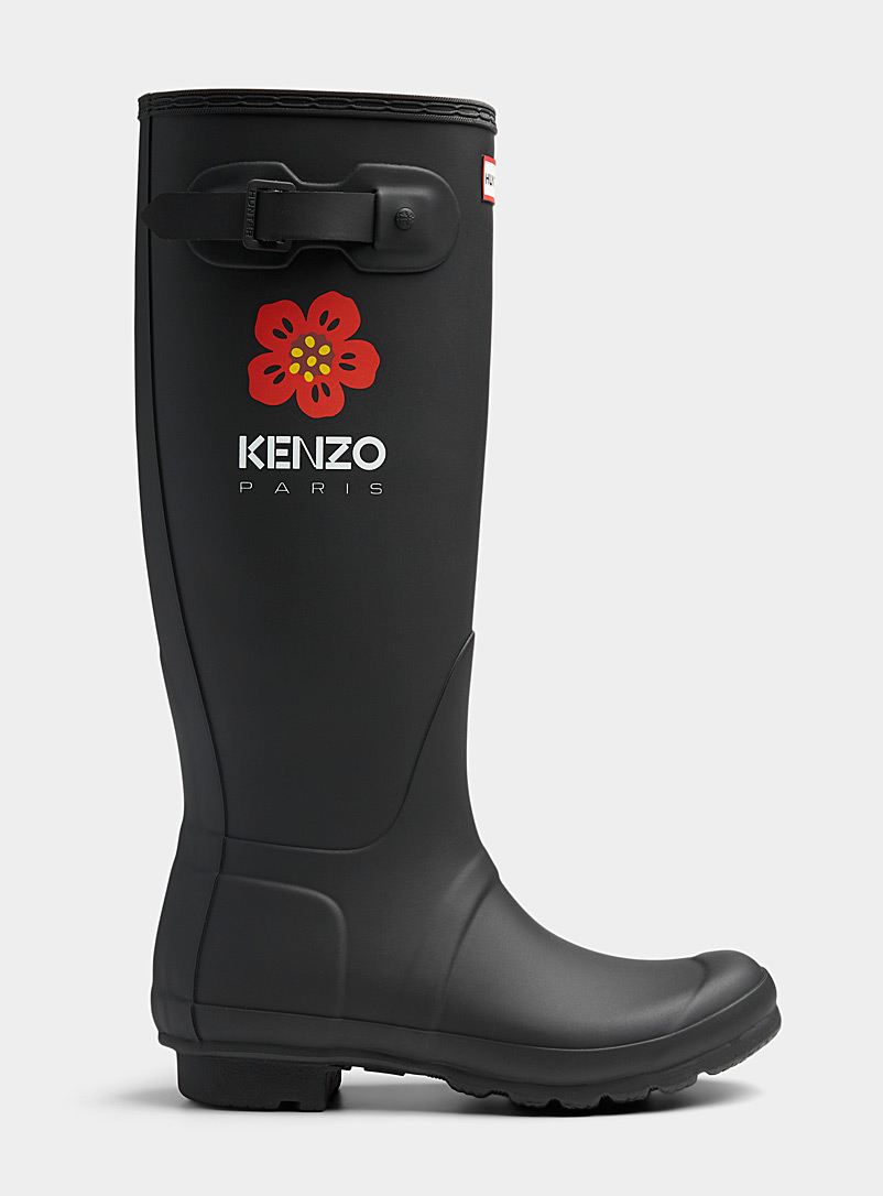 Kenzo: La botte de pluie Wellington Kenzo x Hunter Noir pour femme