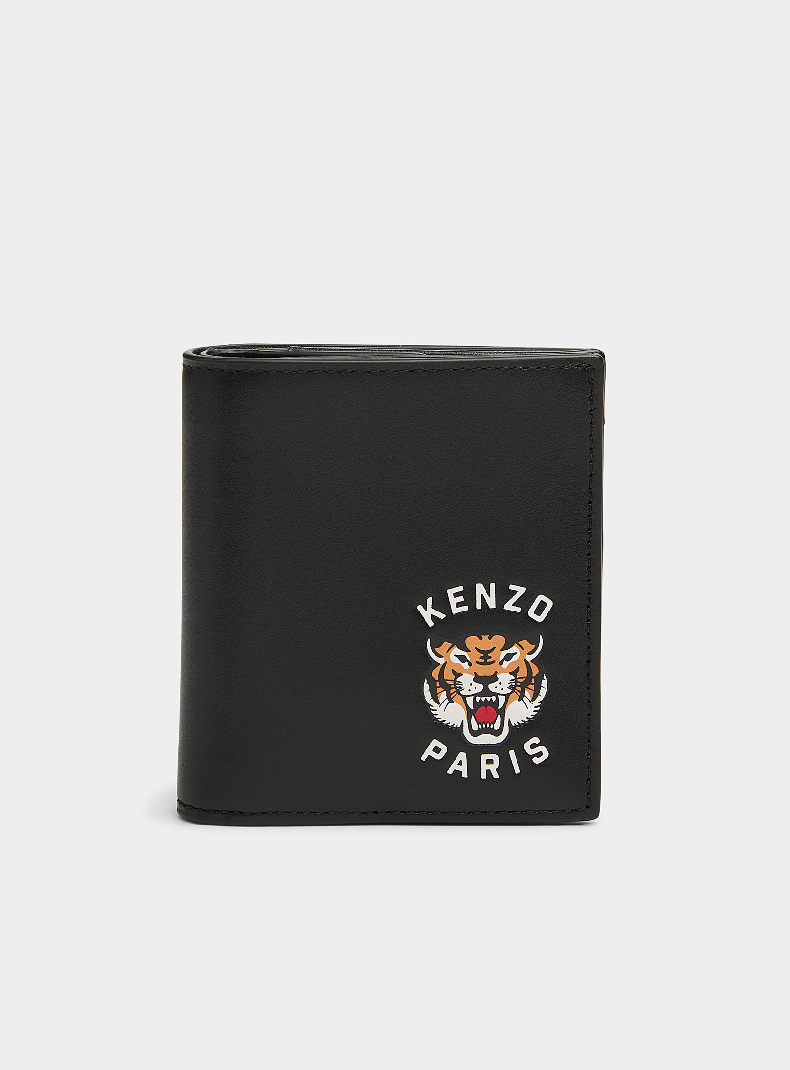 Kenzo Embossed Tiger Small Wallet In Black