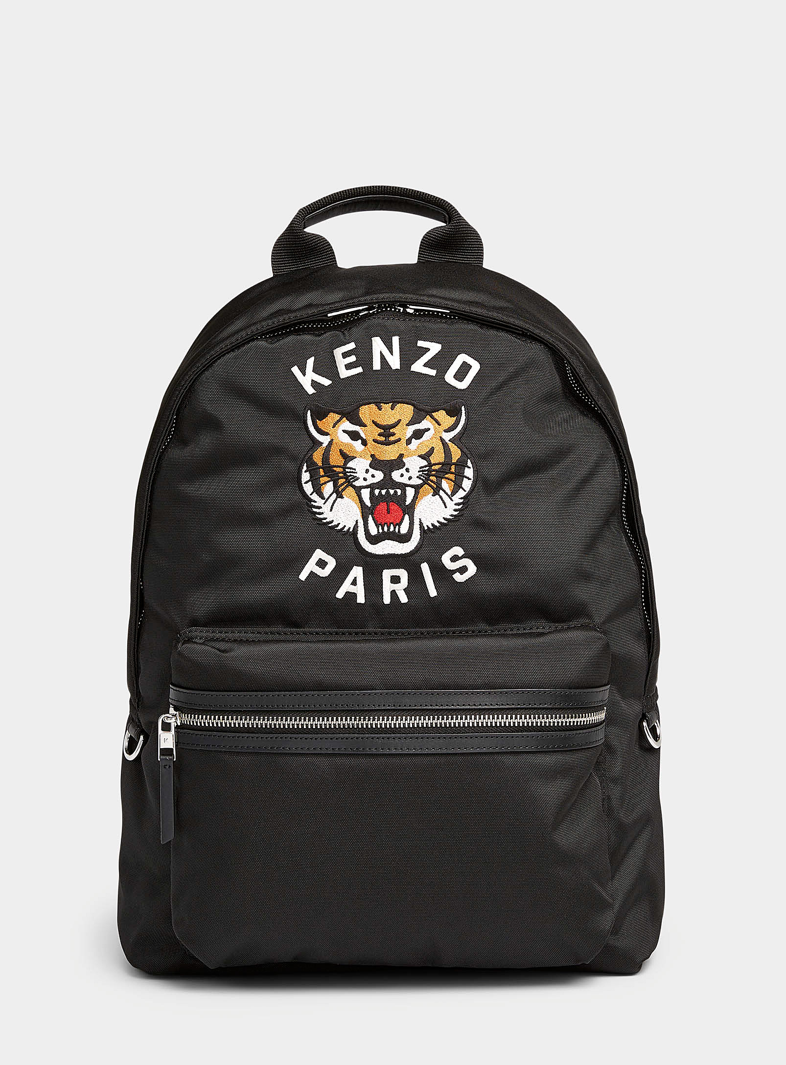 Kenzo Embroidered Tiger Backpack In Black
