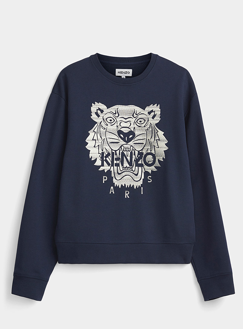 Tiger navy blue sweatshirt | Kenzo 