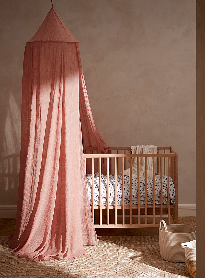 Simons Maison Pink Sheer bed canopy