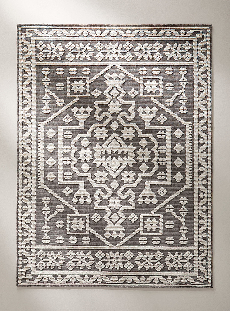 Simons Maison Assorted grey  Nomad geometric rug See available sizes
