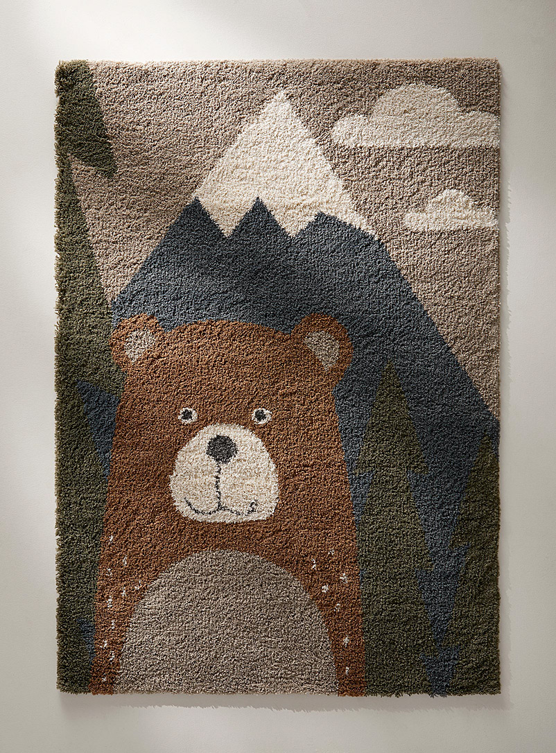 Simons Maison Assorted Happy bear shag rug See available sizes
