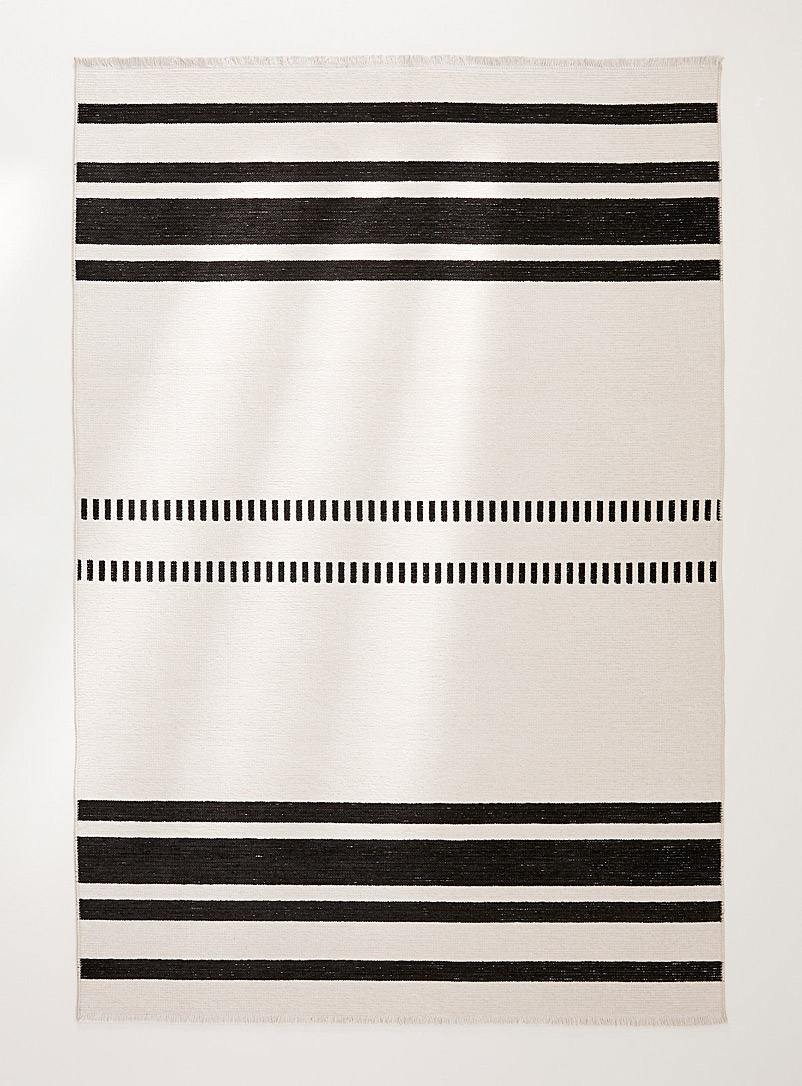 Simons Maison Black and White Opposition reversible rug See available sizes