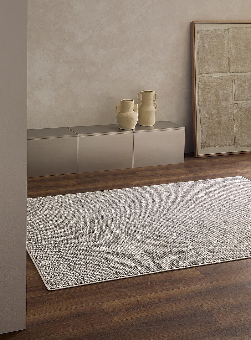 Bouclé texture faux-plain rug See available sizes | Simons Maison ...