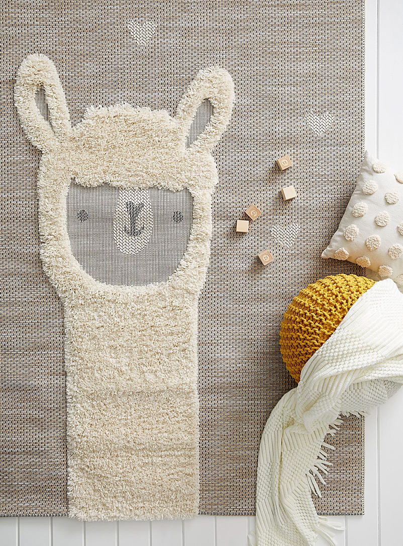 Simons Maison Assorted beige Playful llama rug See available sizes