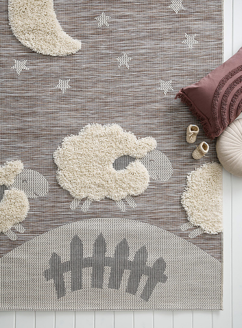 Simons Maison Assorted beige Frolicking sheep rug See available sizes
