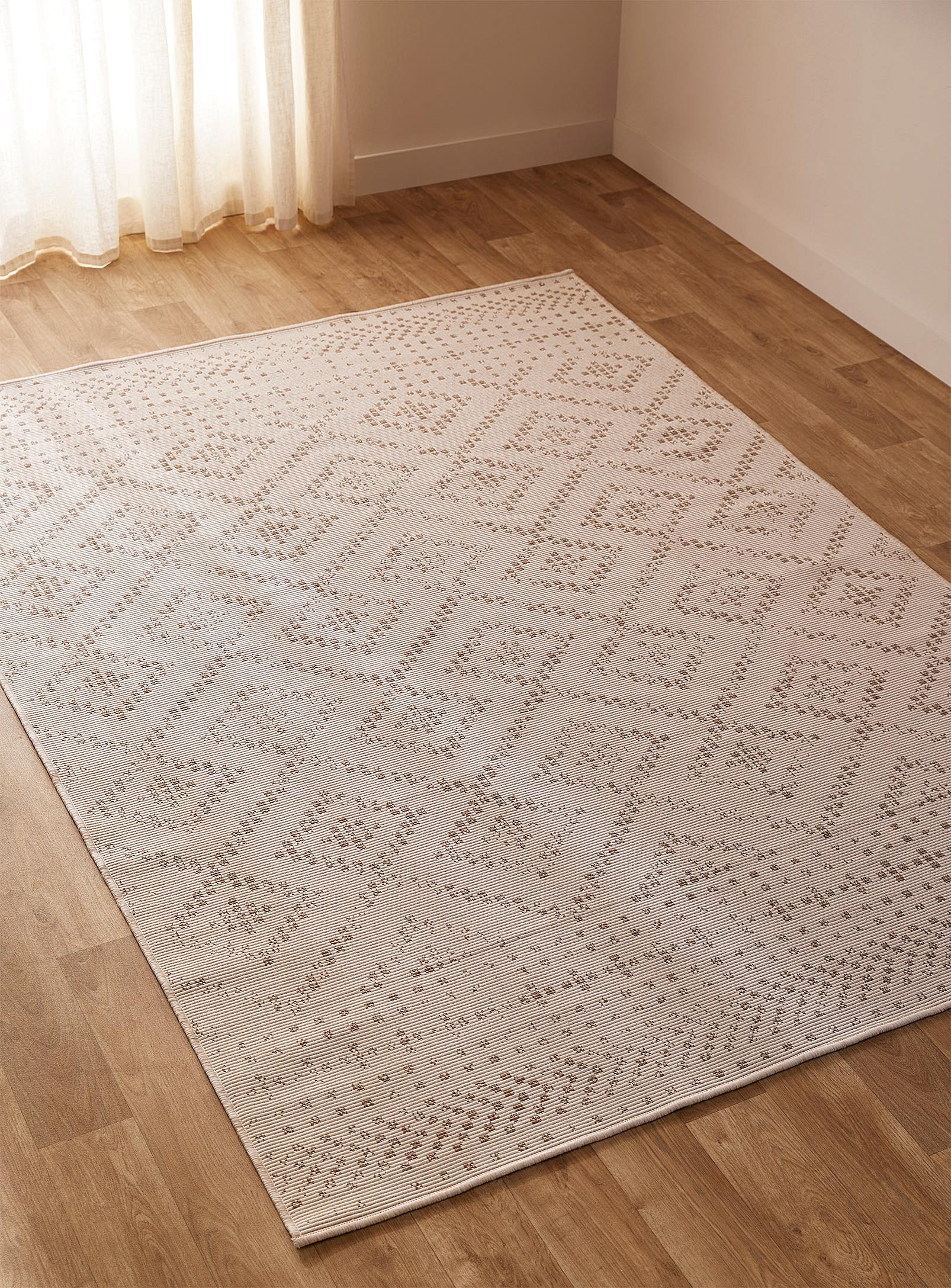 Simons Maison Dotted Diamonds Indoor-outdoor Rug See Available Sizes In Cream Beige