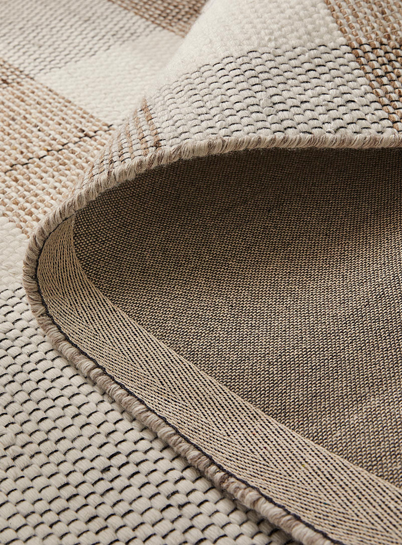 Neutral check rug See available sizes product image 2