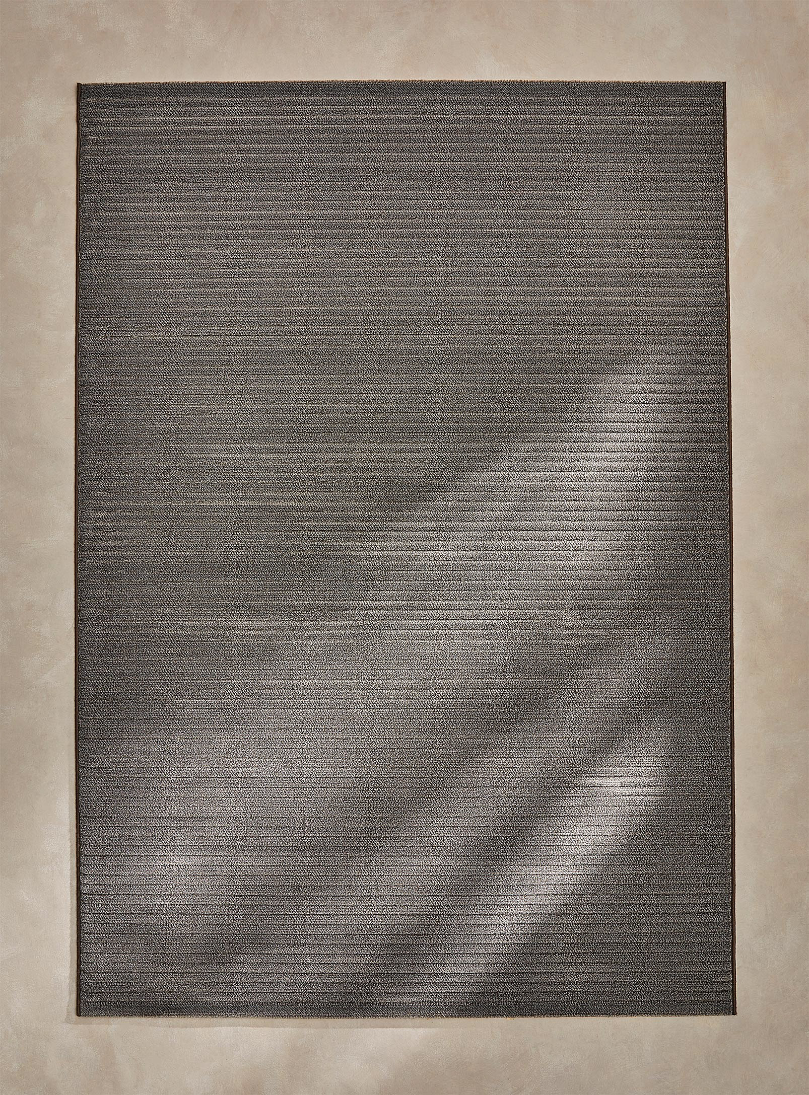 Simons Maison Embossed Stripes Shag Rug See Available Sizes In Grey