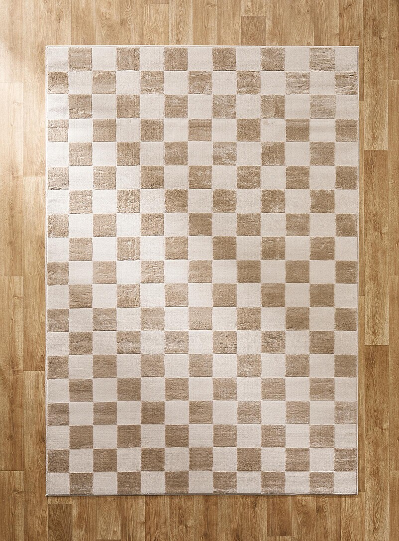 Two-tone checkerboard rug See available sizes product image (primary)