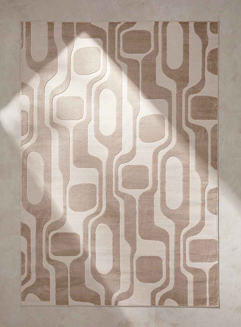 Neutral Abstraction Tufted Rug See Available Sizes