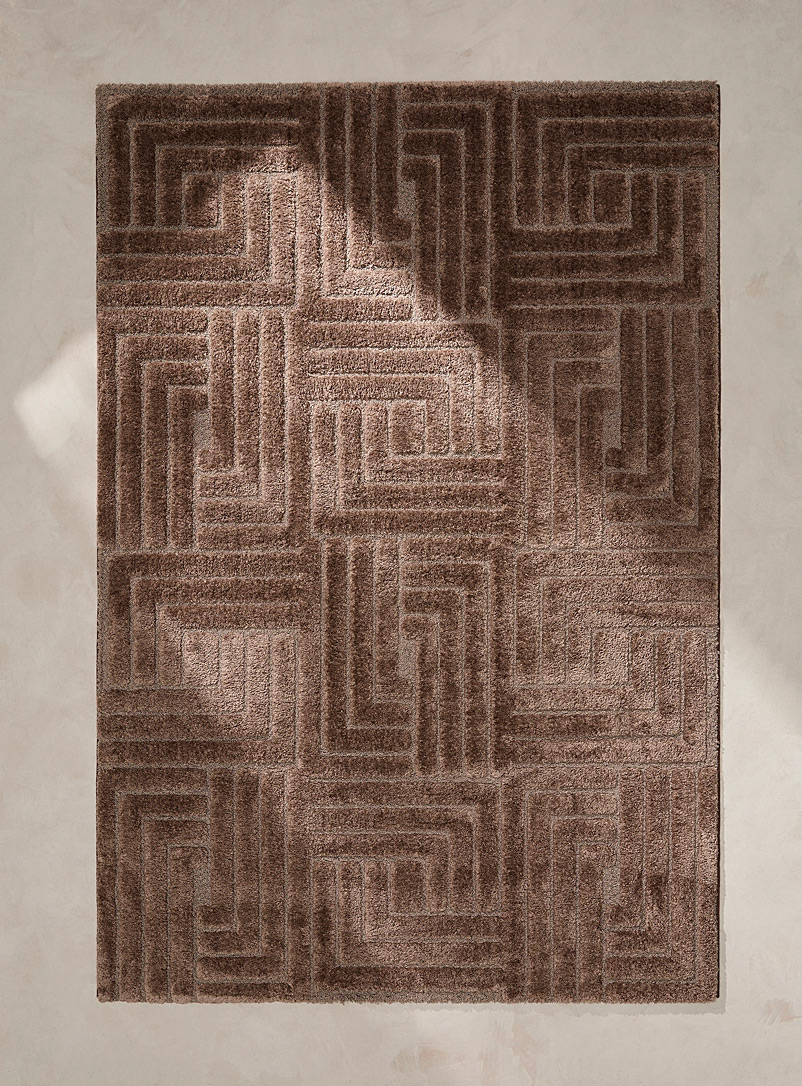 Geometric Embossed Tufted Rug See Available Sizes