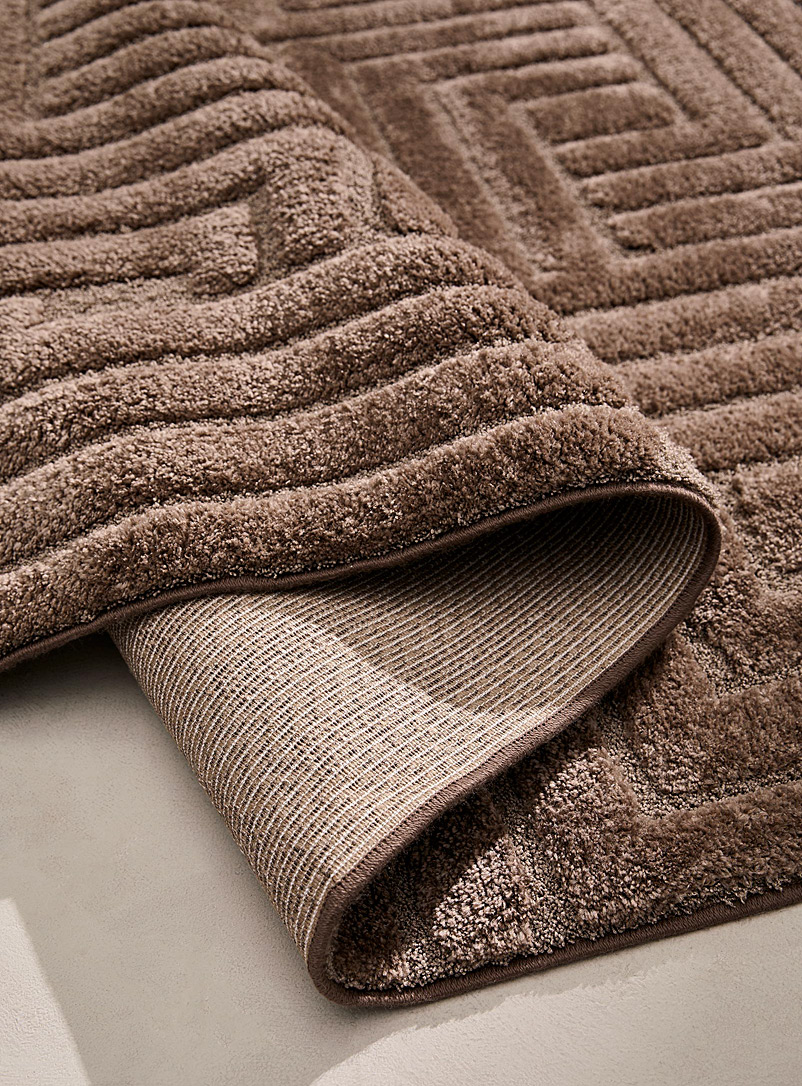 Geometric embossed tufted rug See available sizes product image 2
