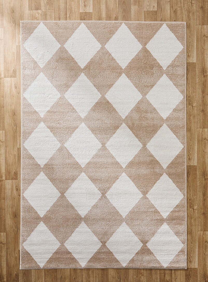 Neutral-Coloured Diamonds Rug See Available Sizes