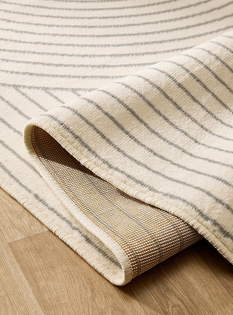 Arches and stripes white rug See available sizes product image 2