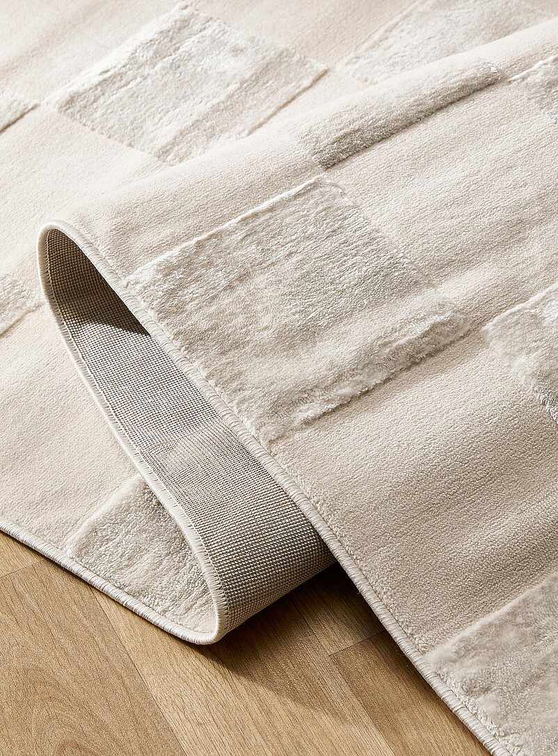 Beige checkerboard rug See available sizes product image 2