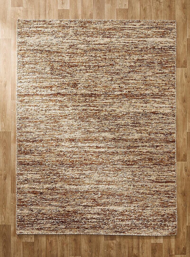 Earthy twisted knotted wool handmade rug See available sizes product image (primary)