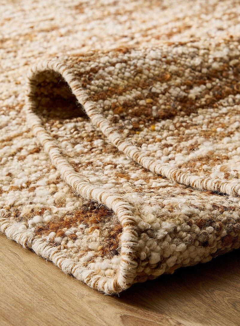 Earthy twisted knotted wool handmade rug See available sizes product image 2