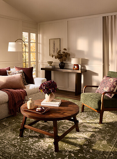 Faded patterns green rug See available sizes