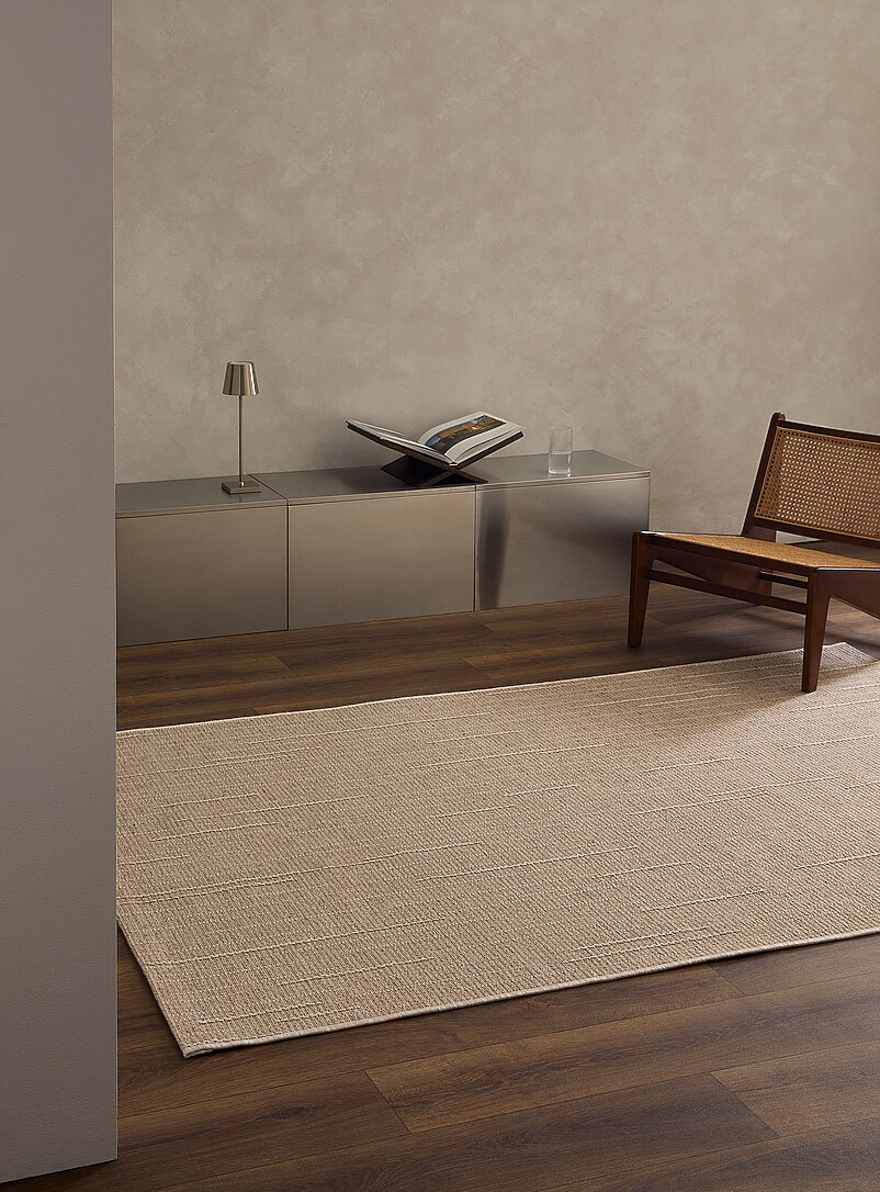 Embossed Lines Flat-Woven Rug See Available Sizes