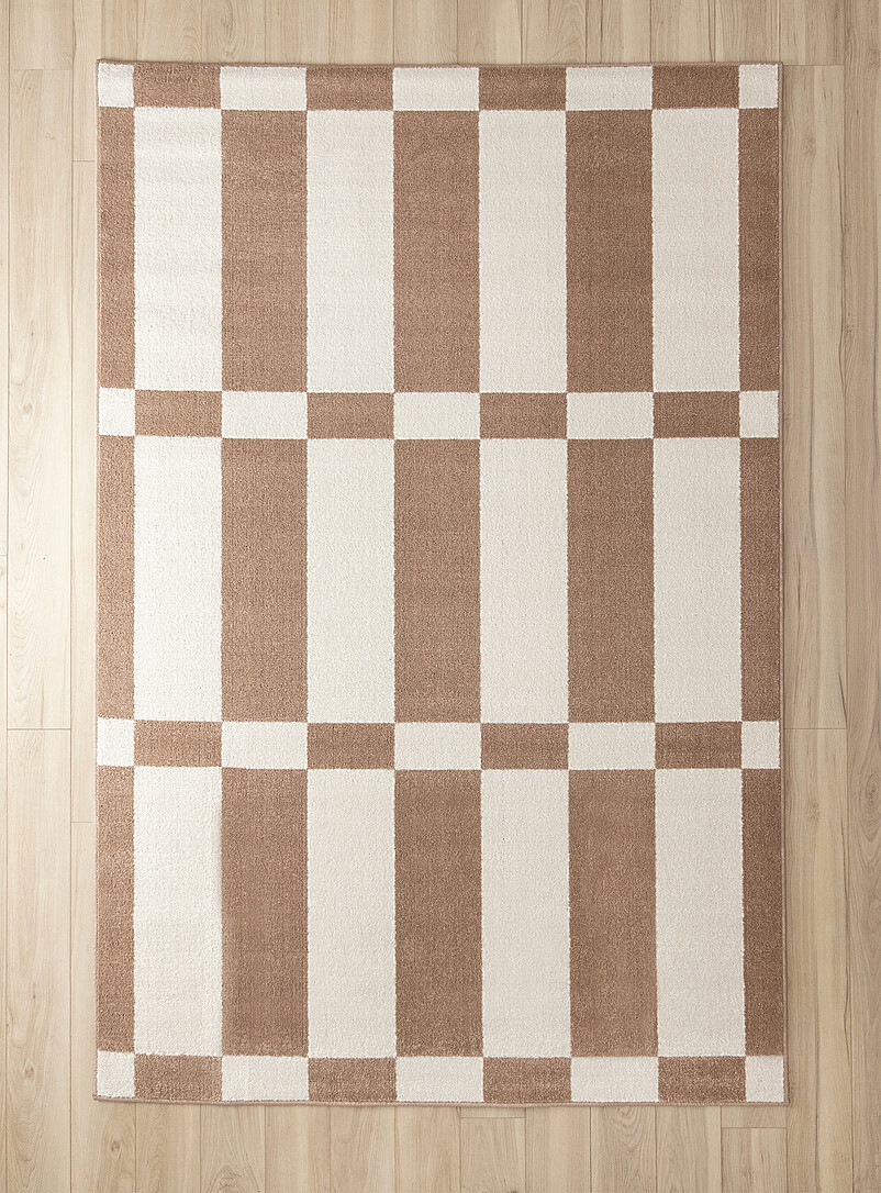 Beige checkers rug See available sizes product image (primary)