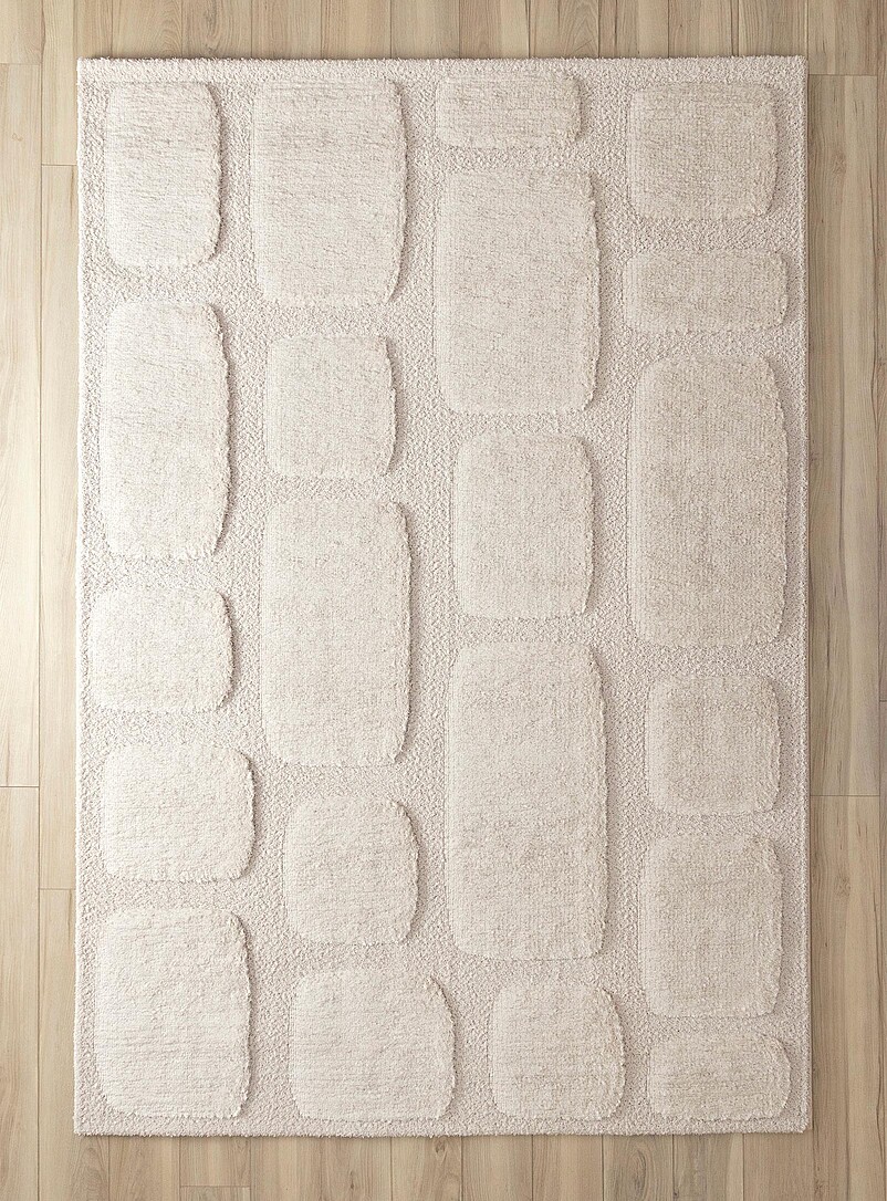 Ivory organic shapes rug See available sizes product image (primary)