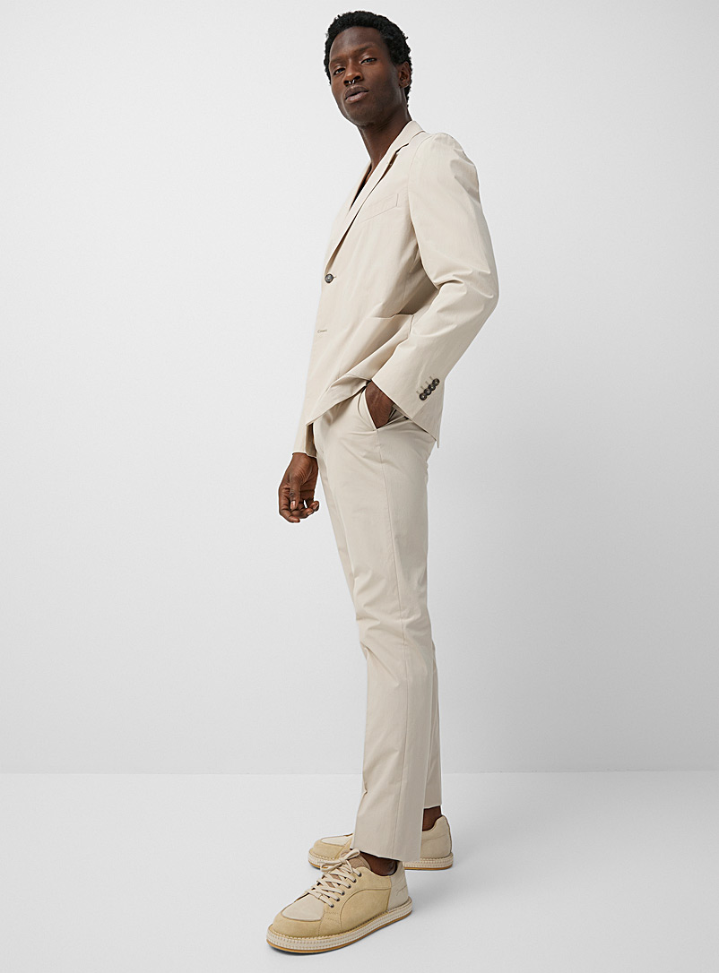 Officine Générale: Le pantalon coton italien Paul Ivoire blanc os pour homme