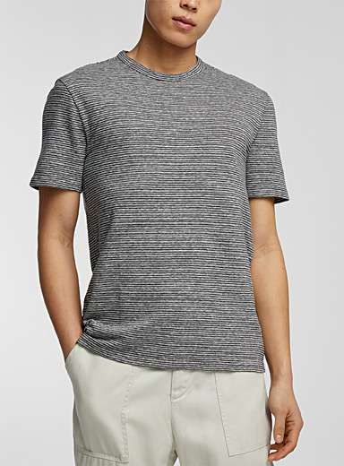 Linen jersey striped T-shirt | Officine Générale | Shop Men's Designer ...