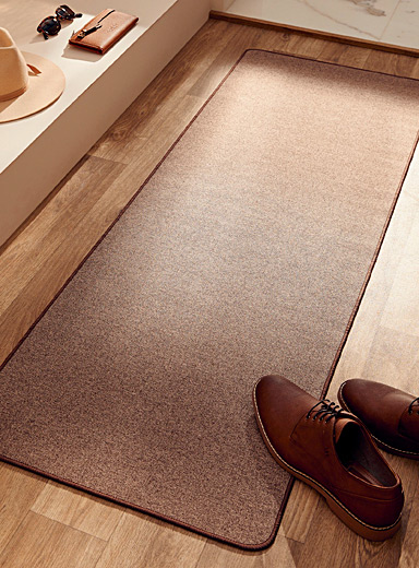Simons Maison: Le tapis d'entr&eacute;e antid&eacute;rapant chin&eacute; 50 x 140 cm Gris ardoise