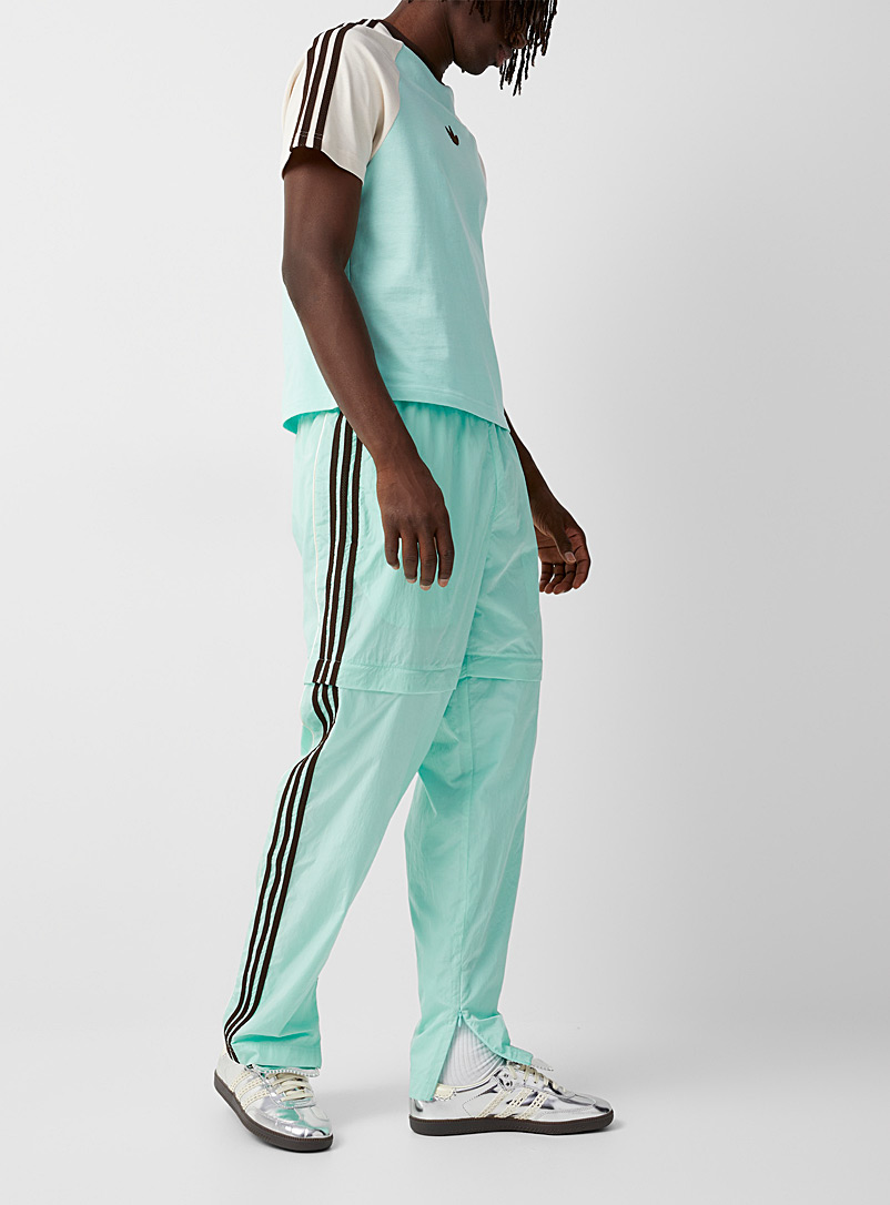 Adidas X Wales Bonner: Le pantalon convertible toile nylon Vert pour homme