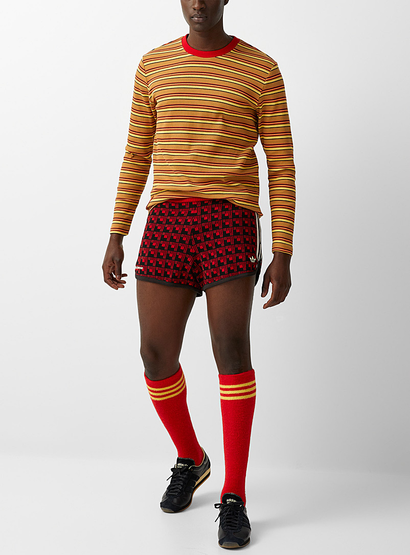 Adidas X Wales Bonner Red Graphic knit short for men