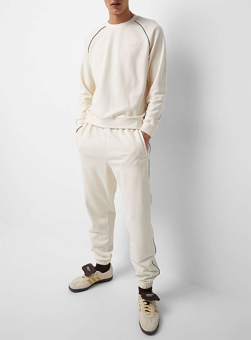 Adidas X Wales Bonner White Fine accent stripes raglan sweatshirt for men