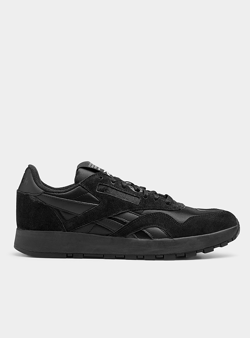 Maison Margiela x Reebok Black Black Classic Leather Tabi Nylon sneakers Men for men