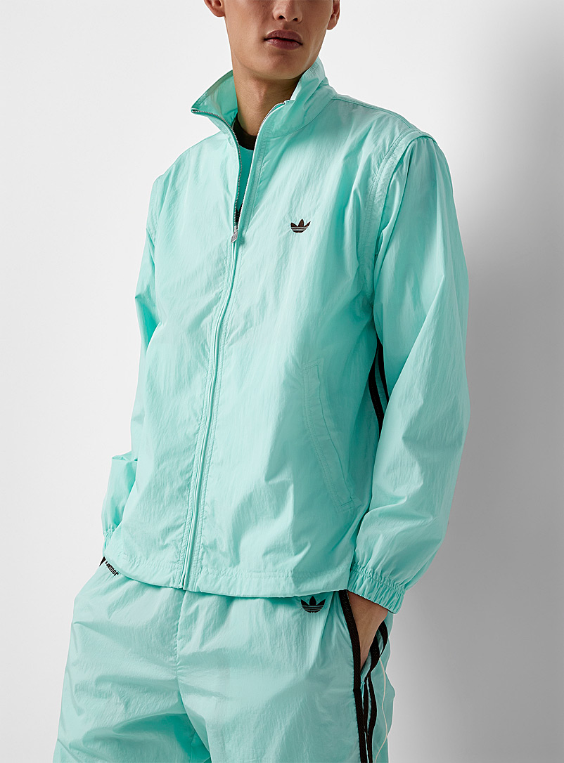 Adidas X Wales Bonner Green Nylon fabric convertible jacket for men