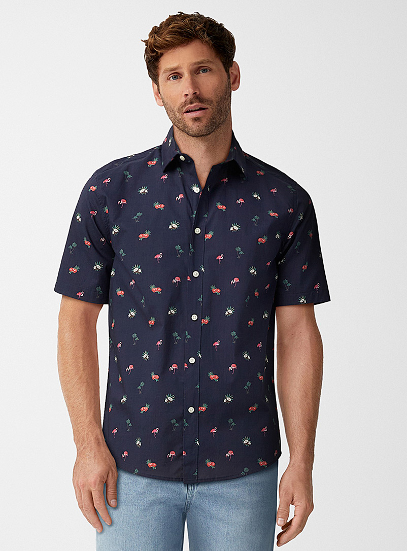 Le 31 - Men's Summer poplin shirt Modern fit