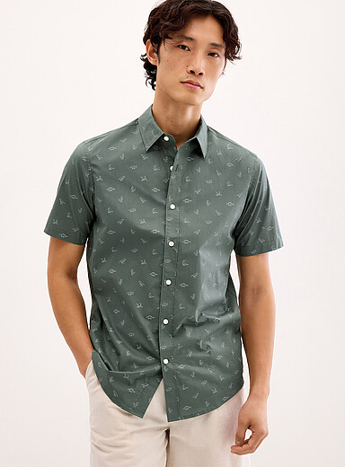 Outdoor mini-pattern shirt <b>Modern fit</b>