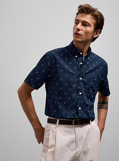 Cute pattern plaid shirt <b>Modern fit</b>