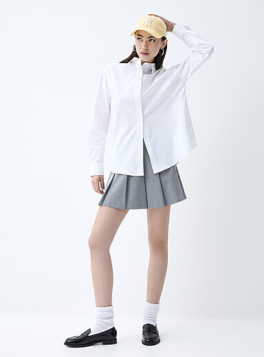 La chemise ample popeline unie