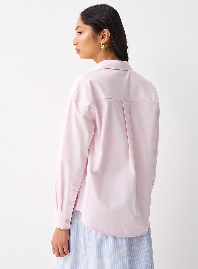 Twik: La chemise ample unie Noir pour femme
