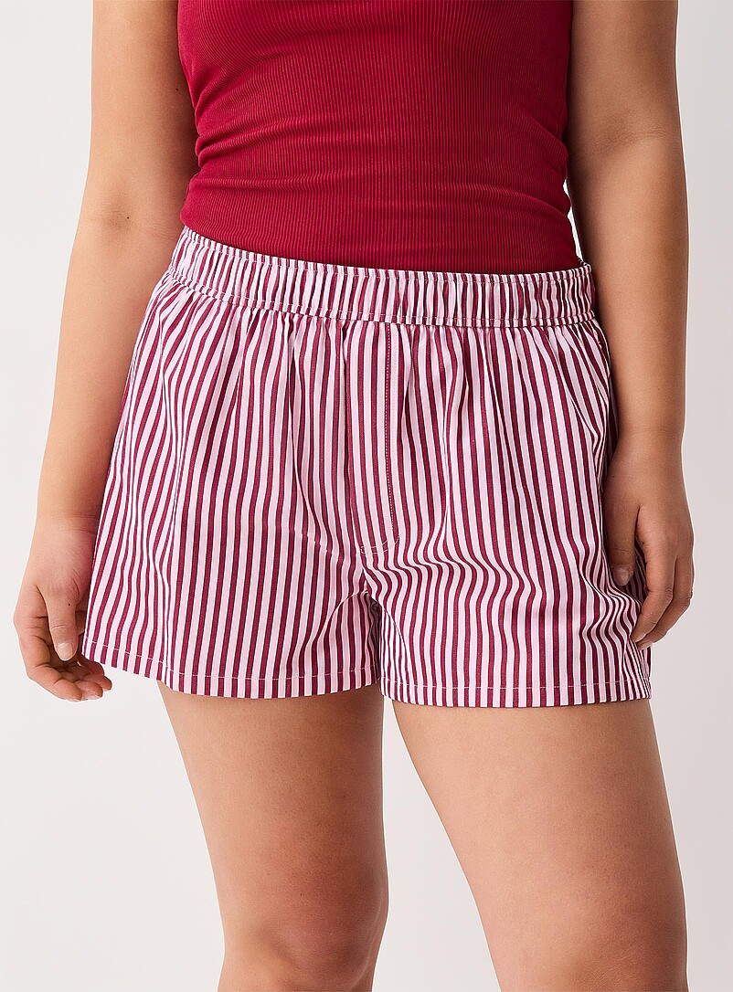 Twik Patterned green  Patterned poplin short for women