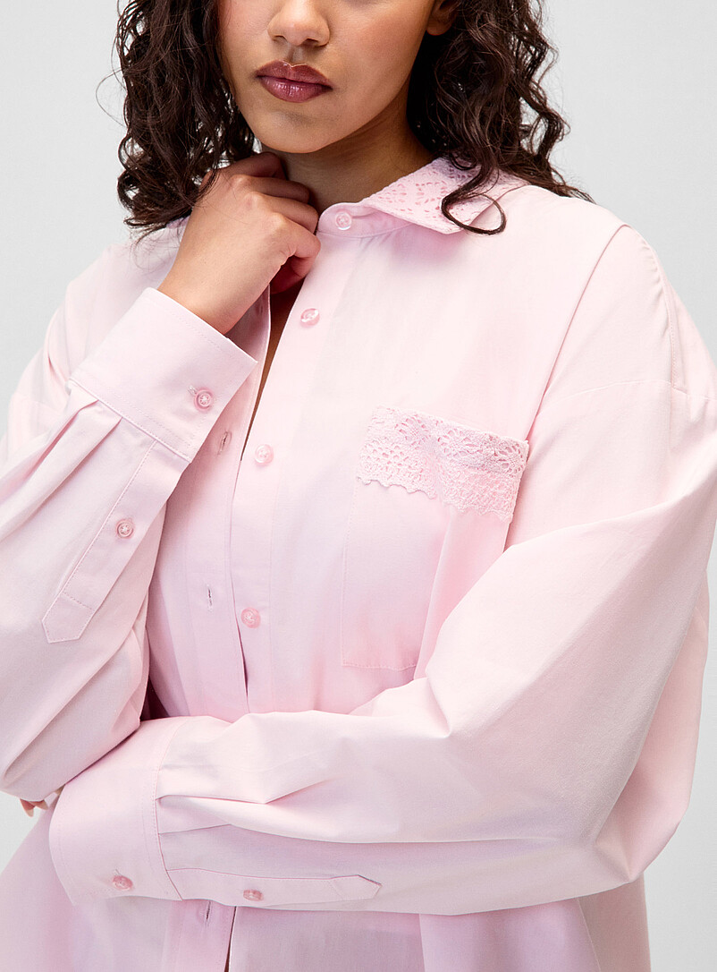 Accent pocket loose poplin shirt | Twik | | Simons