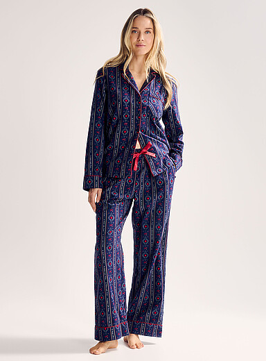 Soft patterned flannel pyjama set <b>Christmas Collection</b>