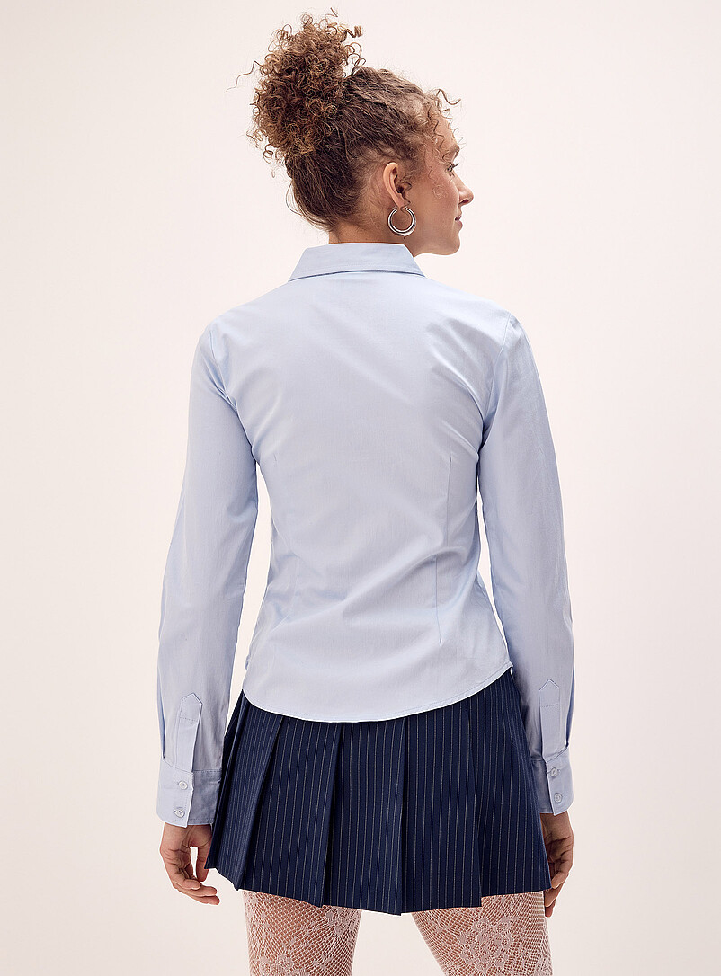 Fitted poplin shirt product image 3